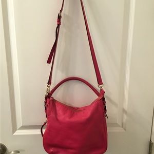 Kate Spade Crossbody Bag Shoulder Bag Pink Leather Zip Closure